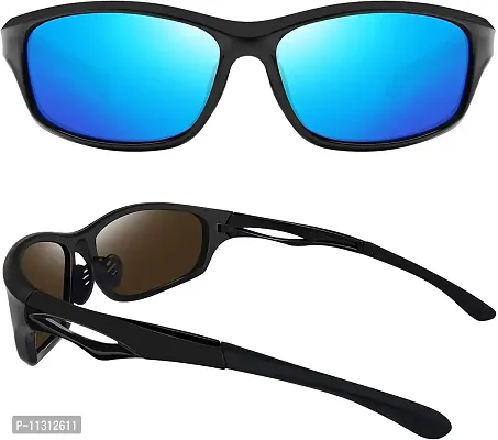 4Flaunt UV Protected Sports Sunglasses | Full Rim Lightweight Glasses For  Men & Women | Suitable For Driving Travelling Fishing Cycling Golfing Sports  Activities (Black, Grey)